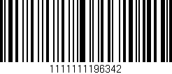Código de barras (EAN, GTIN, SKU, ISBN): '1111111196342'