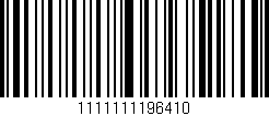 Código de barras (EAN, GTIN, SKU, ISBN): '1111111196410'