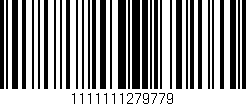 Código de barras (EAN, GTIN, SKU, ISBN): '1111111279779'