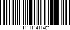 Código de barras (EAN, GTIN, SKU, ISBN): '1111111411407'