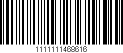 Código de barras (EAN, GTIN, SKU, ISBN): '1111111468616'