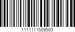 Código de barras (EAN, GTIN, SKU, ISBN): '1111111509593'