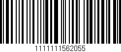 Código de barras (EAN, GTIN, SKU, ISBN): '1111111562055'
