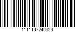 Código de barras (EAN, GTIN, SKU, ISBN): '1111137240838'