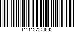 Código de barras (EAN, GTIN, SKU, ISBN): '1111137240883'