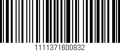Código de barras (EAN, GTIN, SKU, ISBN): '1111371600832'