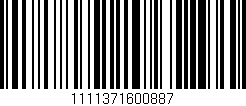Código de barras (EAN, GTIN, SKU, ISBN): '1111371600887'