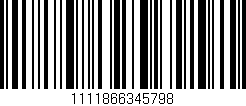 Código de barras (EAN, GTIN, SKU, ISBN): '1111866345798'