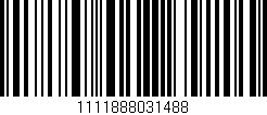 Código de barras (EAN, GTIN, SKU, ISBN): '1111888031488'