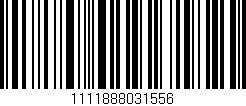 Código de barras (EAN, GTIN, SKU, ISBN): '1111888031556'