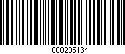Código de barras (EAN, GTIN, SKU, ISBN): '1111888285164'