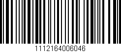 Código de barras (EAN, GTIN, SKU, ISBN): '1112164006046'