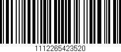 Código de barras (EAN, GTIN, SKU, ISBN): '1112265423520'