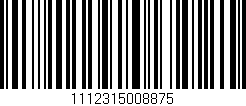 Código de barras (EAN, GTIN, SKU, ISBN): '1112315008875'