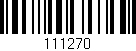 Código de barras (EAN, GTIN, SKU, ISBN): '111270'