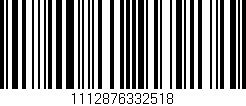 Código de barras (EAN, GTIN, SKU, ISBN): '1112876332518'