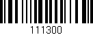 Código de barras (EAN, GTIN, SKU, ISBN): '111300'