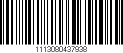 Código de barras (EAN, GTIN, SKU, ISBN): '1113080437938'