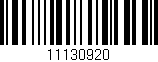 Código de barras (EAN, GTIN, SKU, ISBN): '11130920'