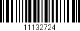 Código de barras (EAN, GTIN, SKU, ISBN): '11132724'