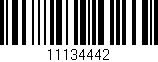 Código de barras (EAN, GTIN, SKU, ISBN): '11134442'