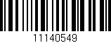 Código de barras (EAN, GTIN, SKU, ISBN): '11140549'