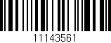 Código de barras (EAN, GTIN, SKU, ISBN): '11143561'