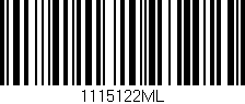 Código de barras (EAN, GTIN, SKU, ISBN): '1115122ML'