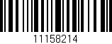 Código de barras (EAN, GTIN, SKU, ISBN): '11158214'