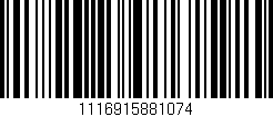 Código de barras (EAN, GTIN, SKU, ISBN): '1116915881074'