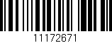 Código de barras (EAN, GTIN, SKU, ISBN): '11172671'
