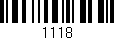 Código de barras (EAN, GTIN, SKU, ISBN): '1118'