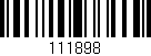 Código de barras (EAN, GTIN, SKU, ISBN): '111898'