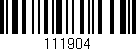 Código de barras (EAN, GTIN, SKU, ISBN): '111904'