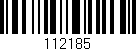 Código de barras (EAN, GTIN, SKU, ISBN): '112185'