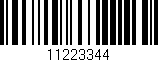 Código de barras (EAN, GTIN, SKU, ISBN): '11223344'