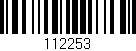 Código de barras (EAN, GTIN, SKU, ISBN): '112253'