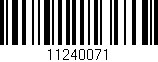 Código de barras (EAN, GTIN, SKU, ISBN): '11240071'