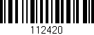 Código de barras (EAN, GTIN, SKU, ISBN): '112420'