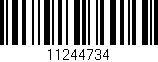 Código de barras (EAN, GTIN, SKU, ISBN): '11244734'