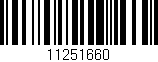 Código de barras (EAN, GTIN, SKU, ISBN): '11251660'