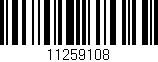 Código de barras (EAN, GTIN, SKU, ISBN): '11259108'
