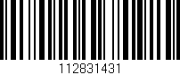 Código de barras (EAN, GTIN, SKU, ISBN): '112831431'