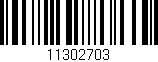 Código de barras (EAN, GTIN, SKU, ISBN): '11302703'