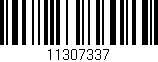 Código de barras (EAN, GTIN, SKU, ISBN): '11307337'