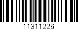 Código de barras (EAN, GTIN, SKU, ISBN): '11311226'