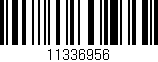 Código de barras (EAN, GTIN, SKU, ISBN): '11336956'
