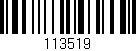Código de barras (EAN, GTIN, SKU, ISBN): '113519'