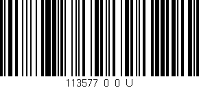 Código de barras (EAN, GTIN, SKU, ISBN): '113577_0_0_U'