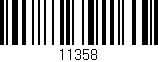 Código de barras (EAN, GTIN, SKU, ISBN): '11358'